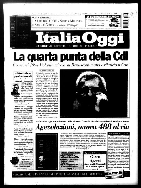 Italia oggi : quotidiano di economia finanza e politica